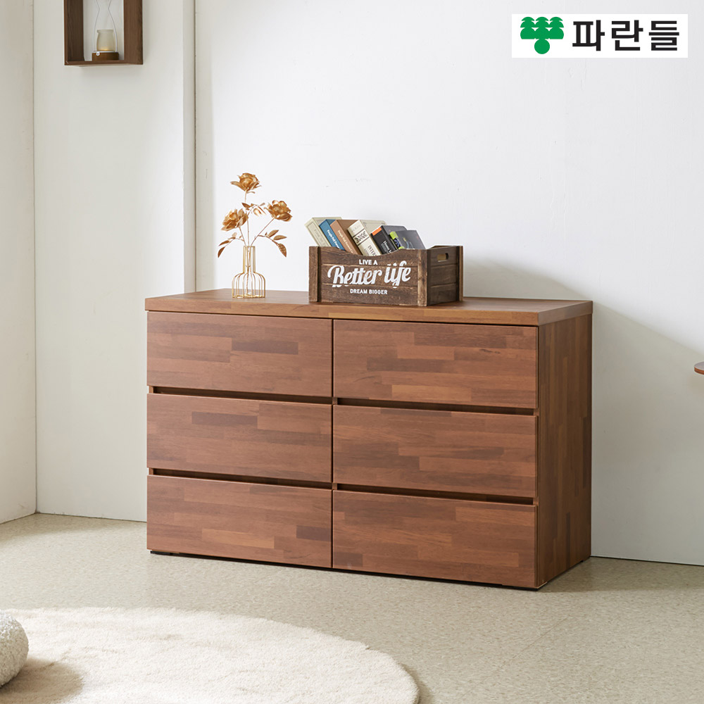 파란들가구 1200 속깊은 2칸 3단서랍장 광폭서랍장 서랍옷장 - 상세 이미지 4