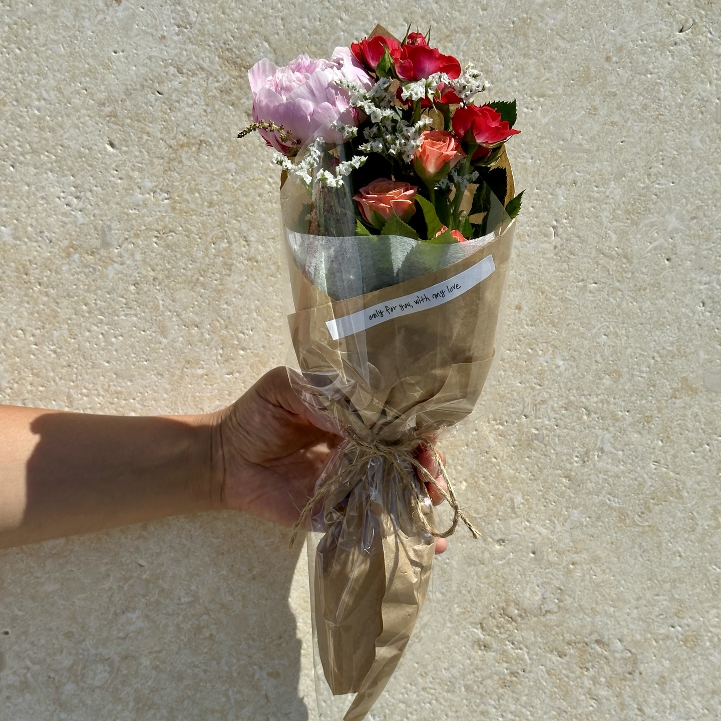생화 크라프트 미니 꽃다발 졸업 단체 행사 꽃 생화택배 예약 꽃배달 희록플라워 - 상세 이미지 2