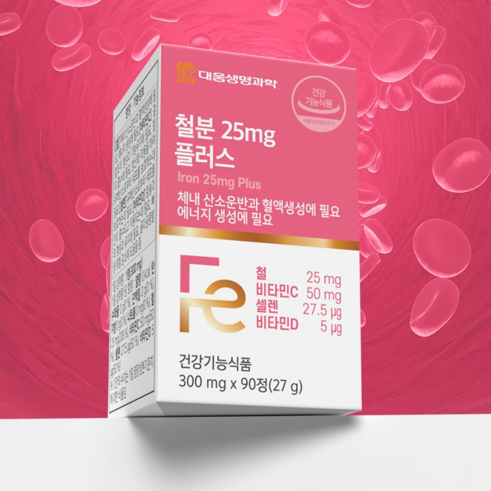 대웅생명과학 철분 복용시간 임산부 비헴첼 철분제 헴철 출산후 약3개월 90정, 1개 - 상세 이미지 2