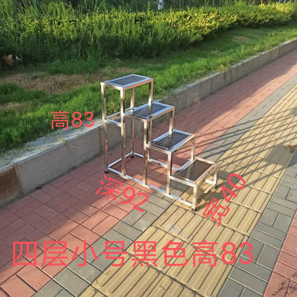 야외 계단 작업대 스테인레스 미끄럼방지 키높이 현장 69x69cm - 상세 이미지 5