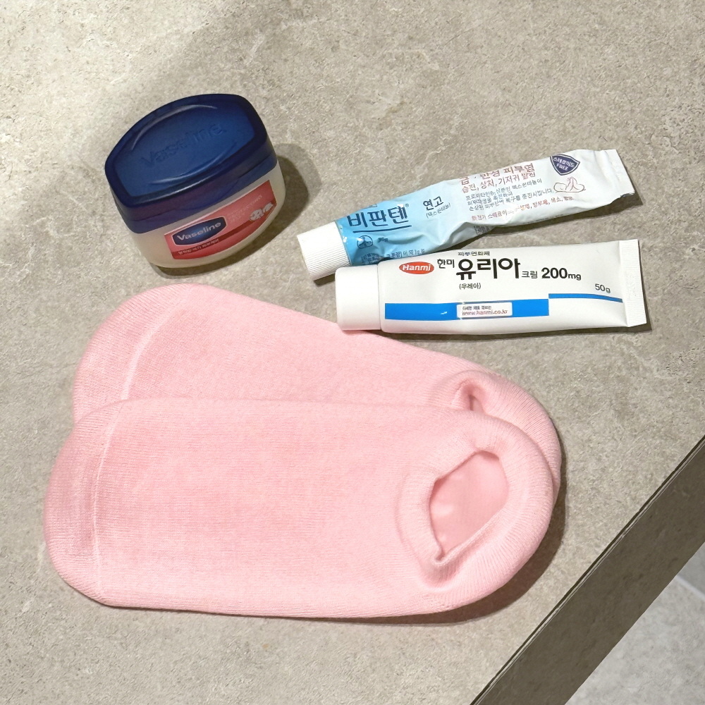 발뒤꿈치 갈라짐 보호 패드 각질 제거 실리콘 보습 양말