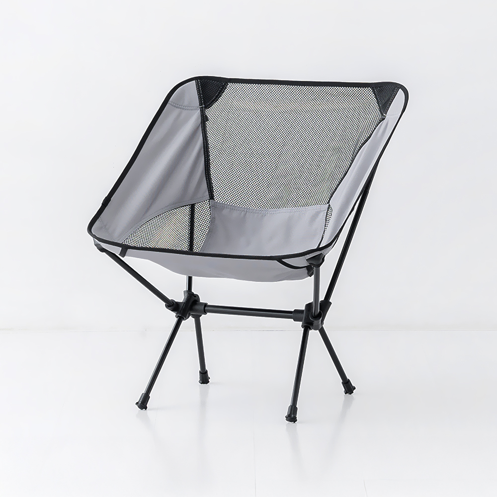 캠폴 캠핑 접이식의자 52x52x65cm, 그레이 2456.9859, 1개