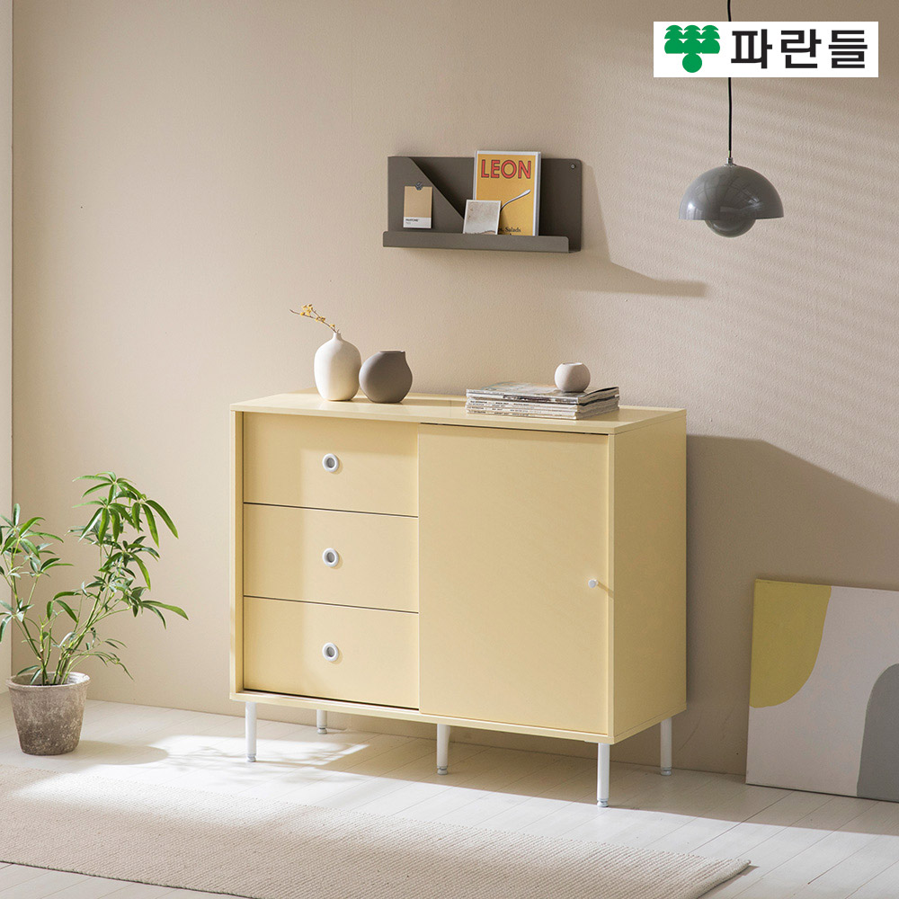 파란들가구 높은다리 100 3단서랍 도어수납장 다용도수납장 - 상세 이미지 5