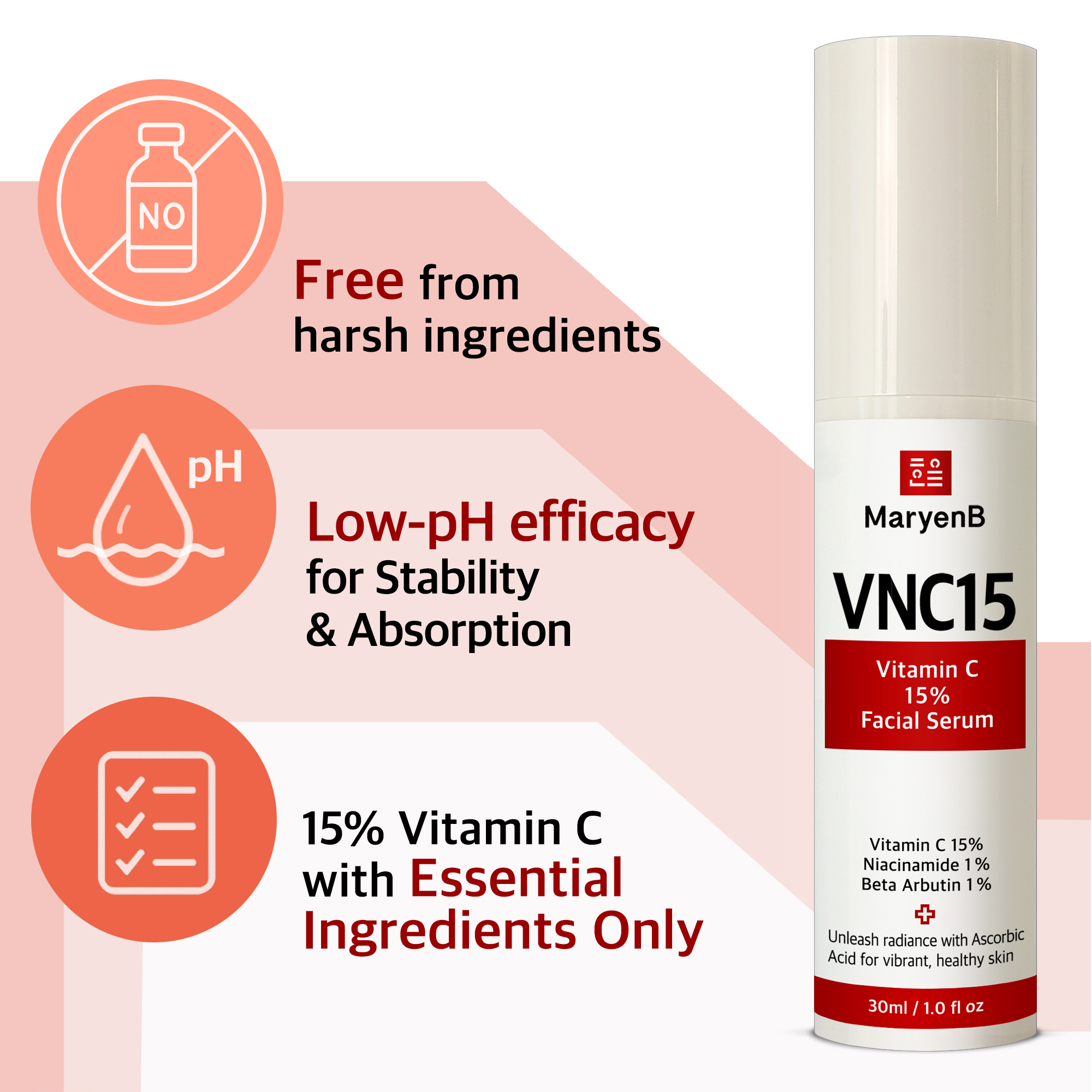 마리앤비 VNC15 비타민C 15% 세럼 30ml, 1개 - 상세 이미지 4