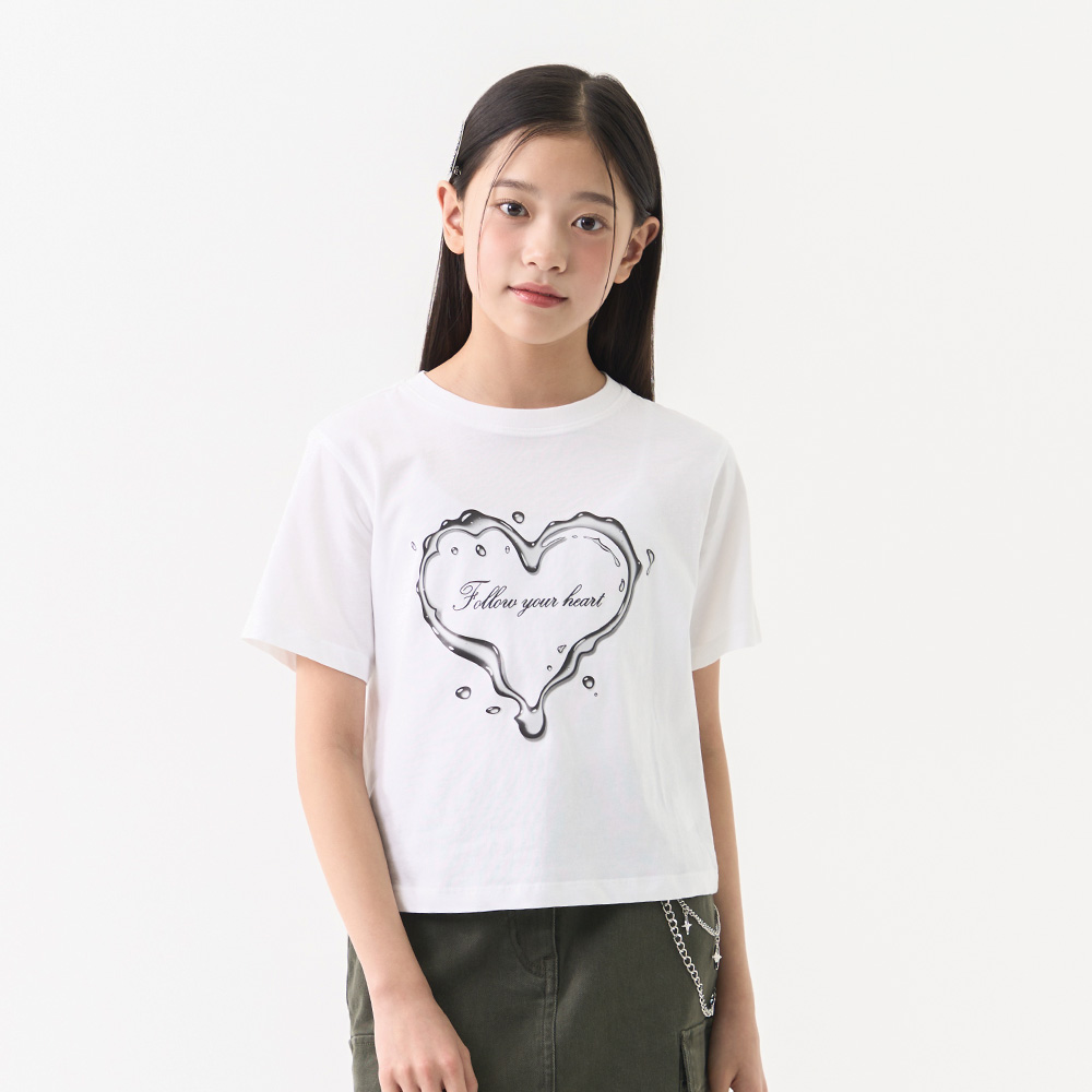 더데이걸 데일리 기본핏 반팔티 TGRP25302 - 상품 이미지