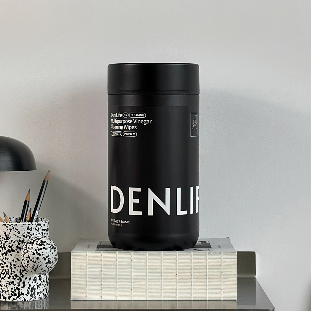 덴라이프 다목적 비니거 세정티슈 150매 (용기형)