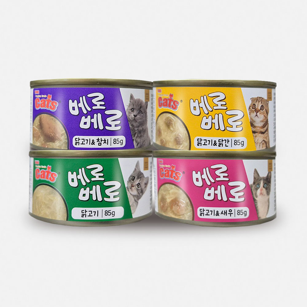 더캣츠 베로베로캔 고양이참치 고양이캔 습식 통조림 85g 24개입 제품 이미지