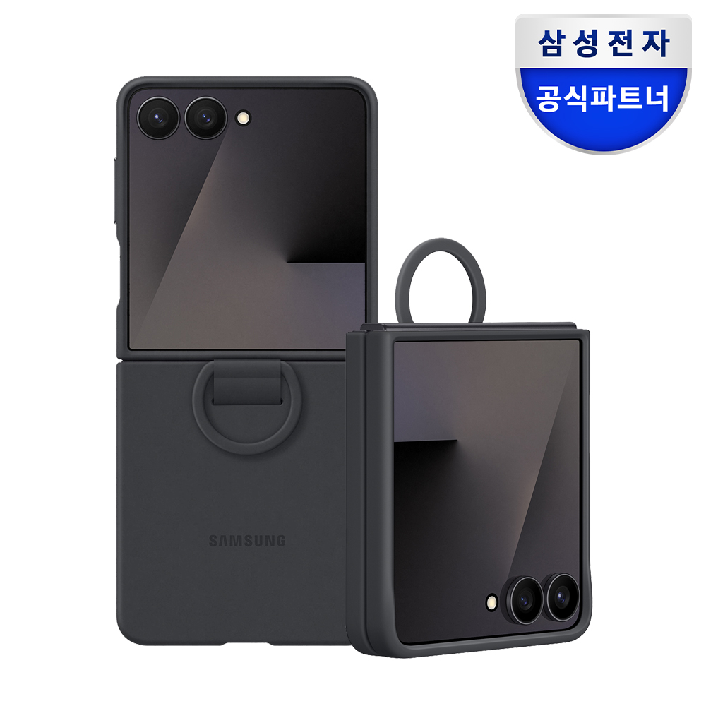 삼성 정품 실리콘 케이스 블랙, 갤럭시Z 플립7