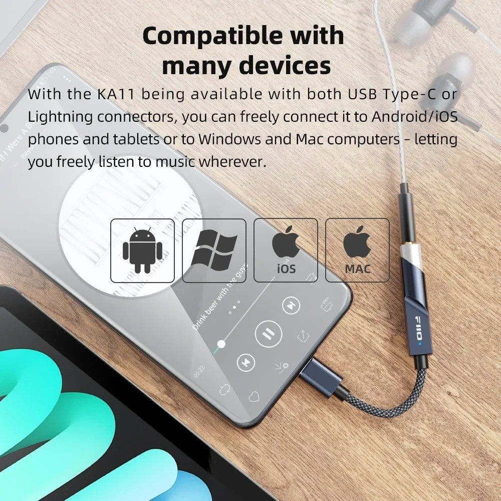 FiiO KA11 USB DAC 앰프 C타입 고음질 오디오 앰프 동글 - 상세 이미지 2