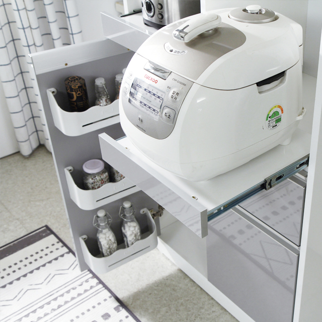 다기능 렌지대 맘스 팀버스리빙 화이트 700mm, 3단, 화이트