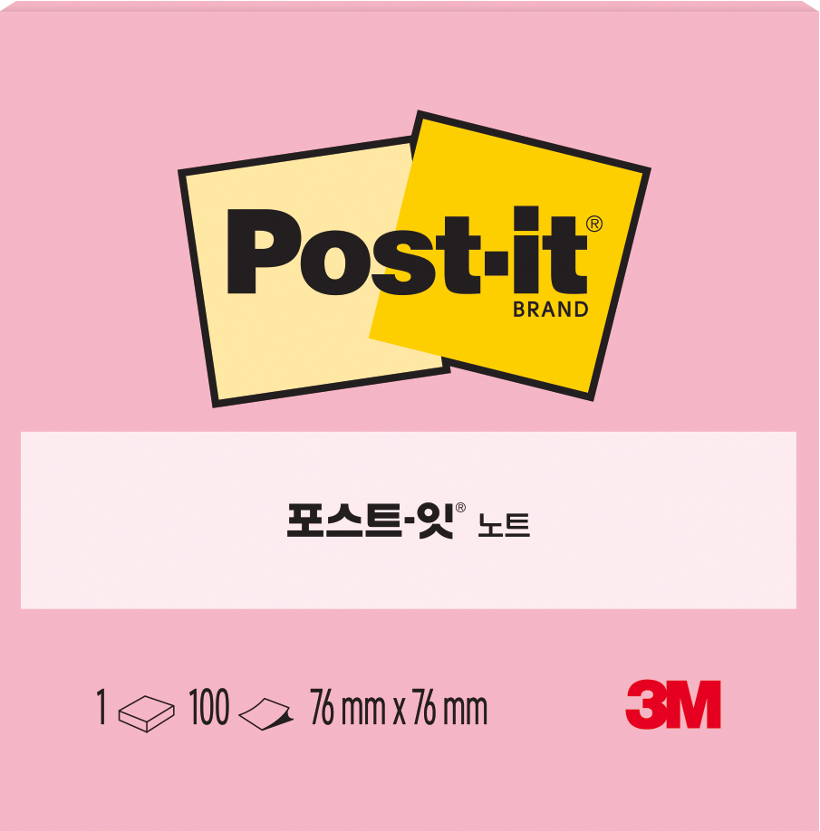 3M 포스트잇 정사각 654 100매 - 상세 이미지 3