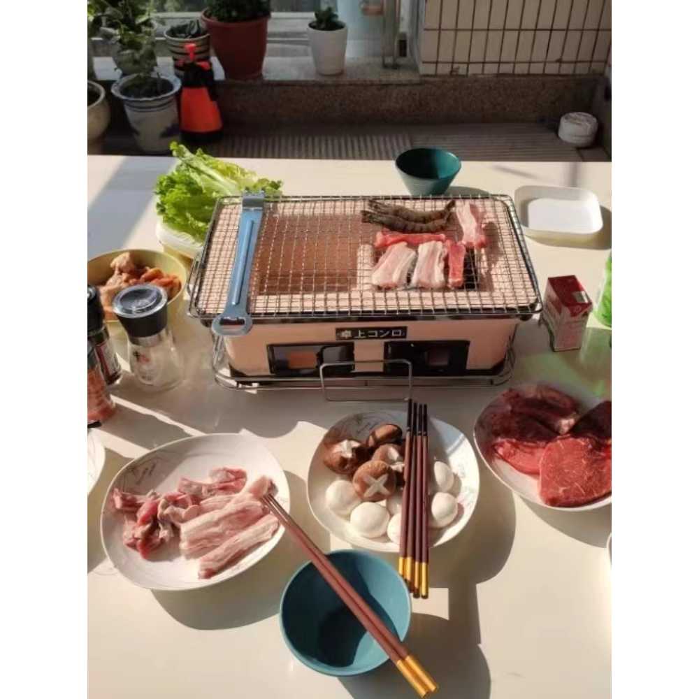 일본식 미니 화로 가정용 꼬치 숯 스토브 점토 오븐 5인용 - 상세 이미지 4