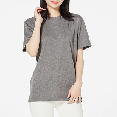여성 티셔츠 여름 기본 데일리 라운드넥 캐쥬얼 심플 여자 가을 봄 반팔 겨울 커플 단체 - 상품 이미지