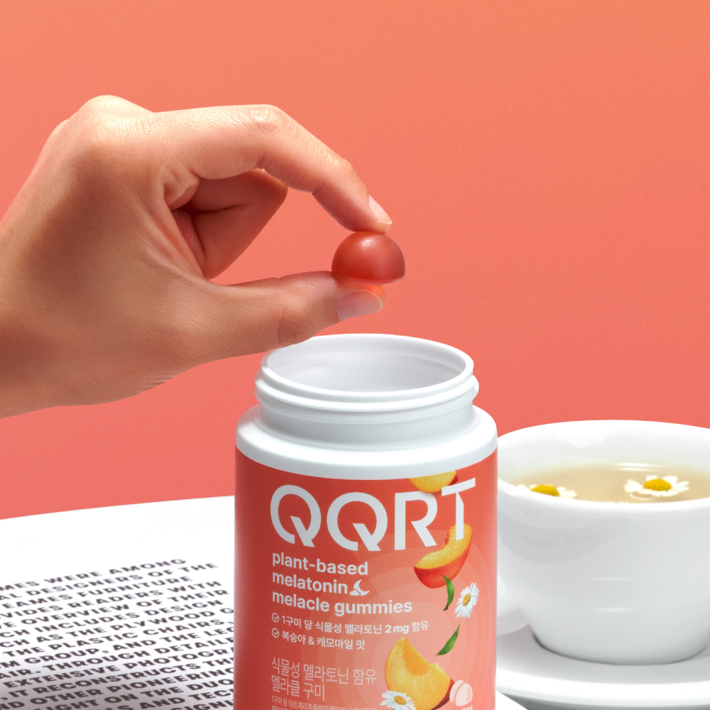 QQRT 식물성 멜라토닌 2mg 효과 젤리 미국 멜라토닌 복숭아맛 멜라클구미 60정 3박스 - 상세 이미지 3