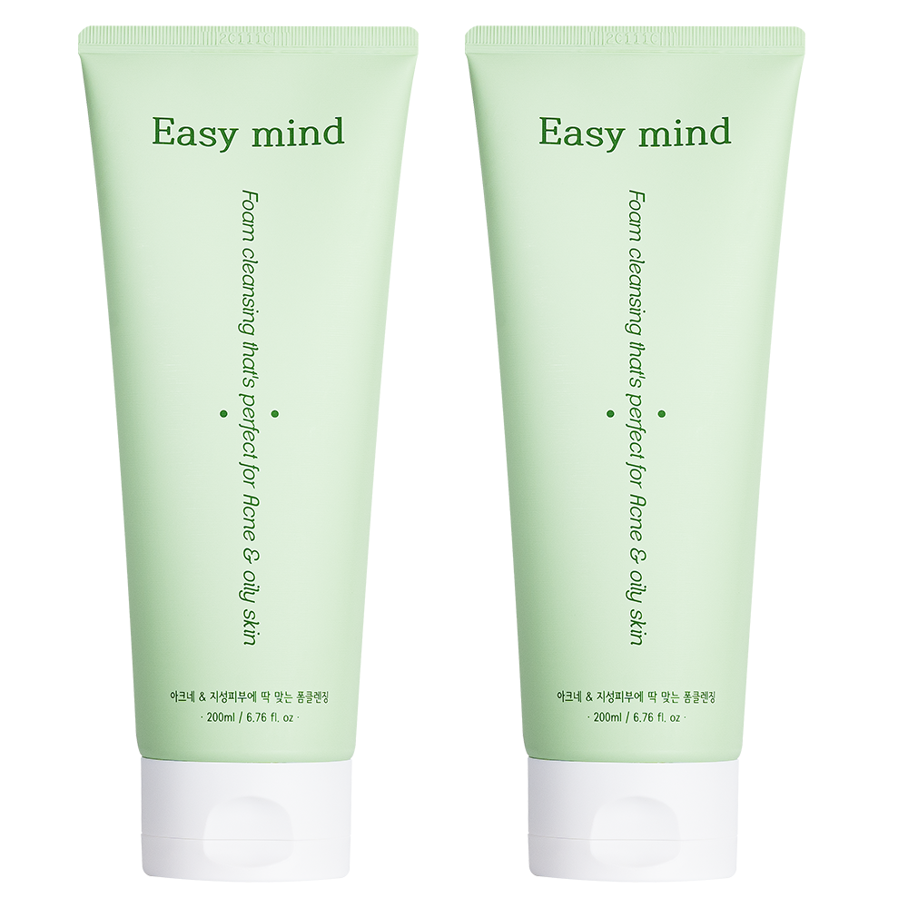 [1+1]이지마인드 아크네&지성피부용 폼클렌징 대용량 200ml[바하 살리실산 여드름 아크네스 bha 알카리성 폼클렌저] 이미지