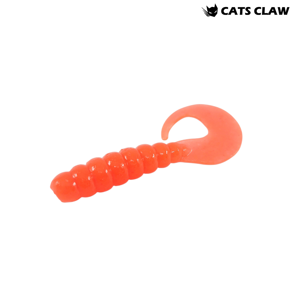 캣츠크로우 K그럽 쏘가리웜 013 오렌지 B, 5cm(2인치) - 메인 이미지