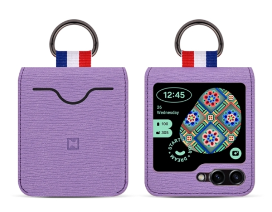 카드 케이스 힌지보호 가죽 범퍼 슬립 지갑 블랙, 갤럭시Z 플립6 - 상세 이미지 5