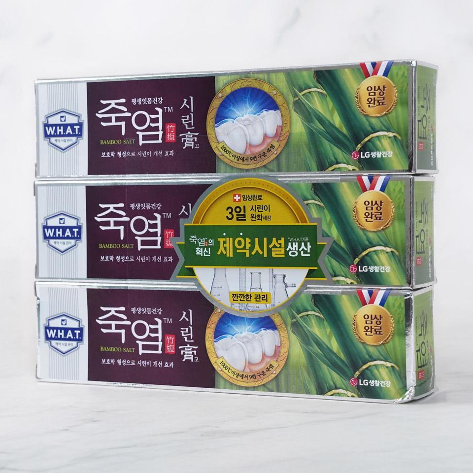메가마트 LG 죽염 시린고 밤부솔트 치약  120gx3개 - 상세 이미지 2