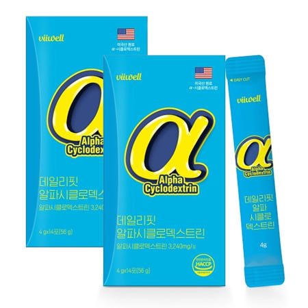 참굿스 비웰 데일리핏 알파시클로덱스트린 14포x2통
