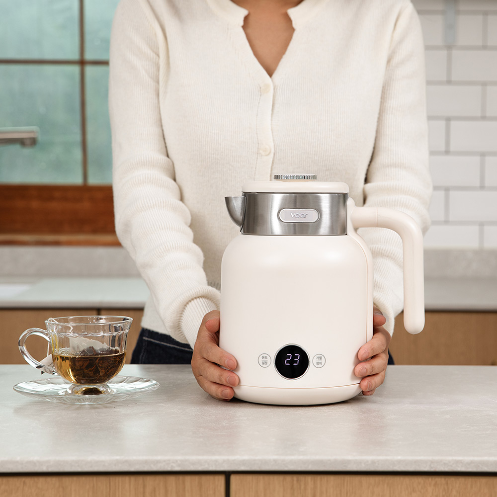 보아르 다이닝온 온도조절 전기포트 1.5L 올스텐 316 보온 커피포트 분유 대용량 주전자