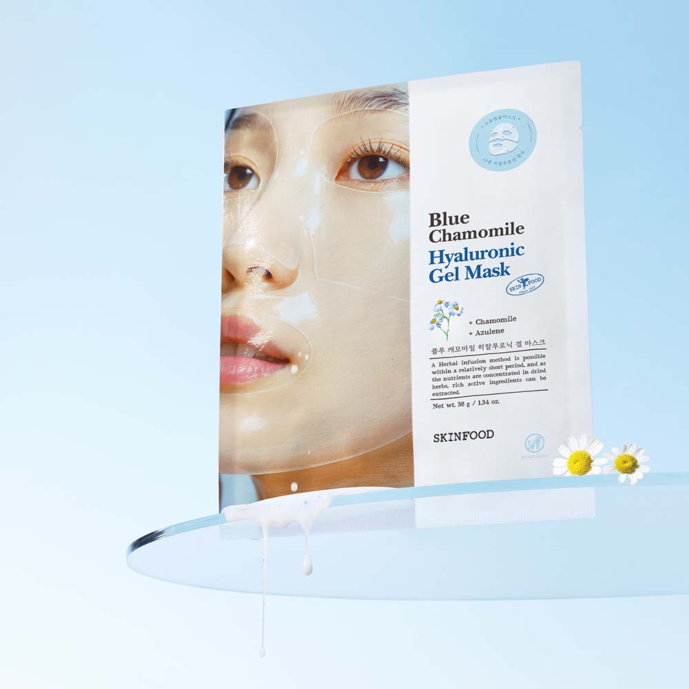 [스킨푸드][블루시트마스크5매증정] 블루 캐모마일 히알루로닉 하이드로겔 마스크팩 5매_38g - 상세 이미지 3