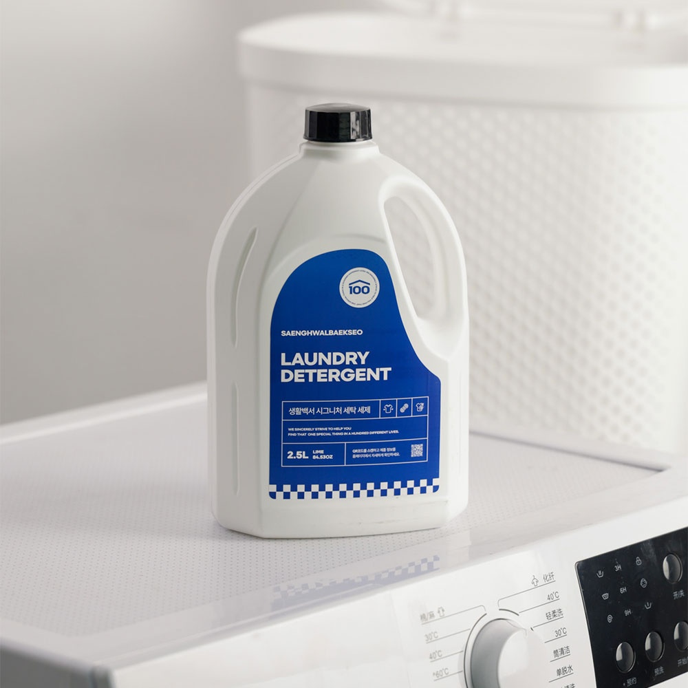 생활백서 중성세제 아기 세탁세제 액체세제 드럼용 일반용 대용량 2개입