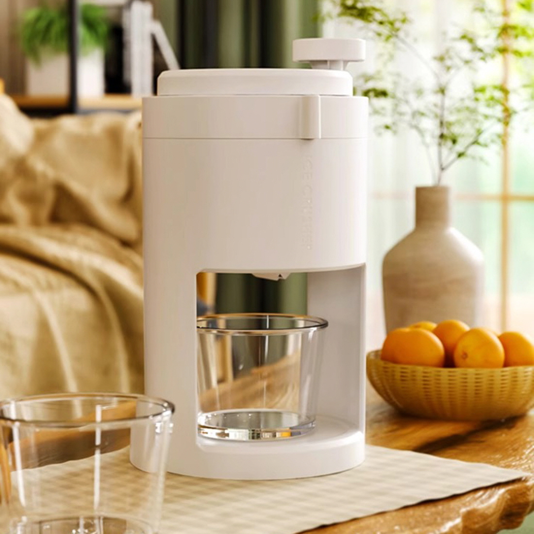 킨포크 수동빙수기 빙수만들기 컵빙수 우유 팥빙수 가정용제빙기 설빙기 얼음가는기계