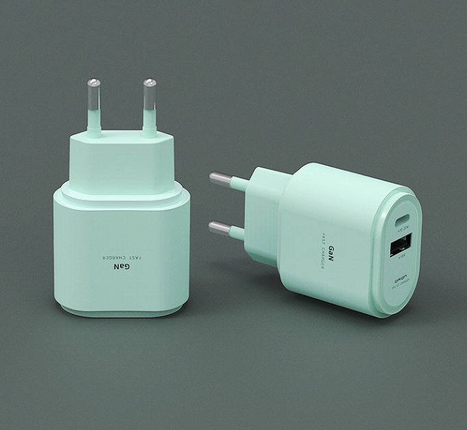 마이크로텍 PD USB 듀얼 20W PPS GaN 고속 충전기 2포트 어댑터 - 상품 이미지