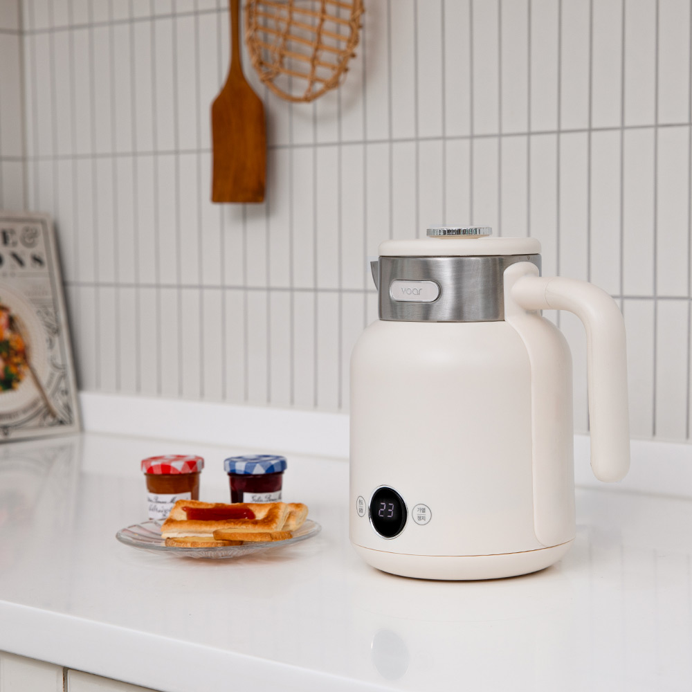 보아르 다이닝온 온도조절 전기포트 1.5L 올스텐 316 보온 커피포트 분유 대용량 주전자