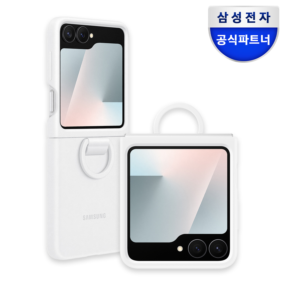 삼성 정품 실리콘 케이스 화이트, 갤럭시Z 플립7 FE 플립6