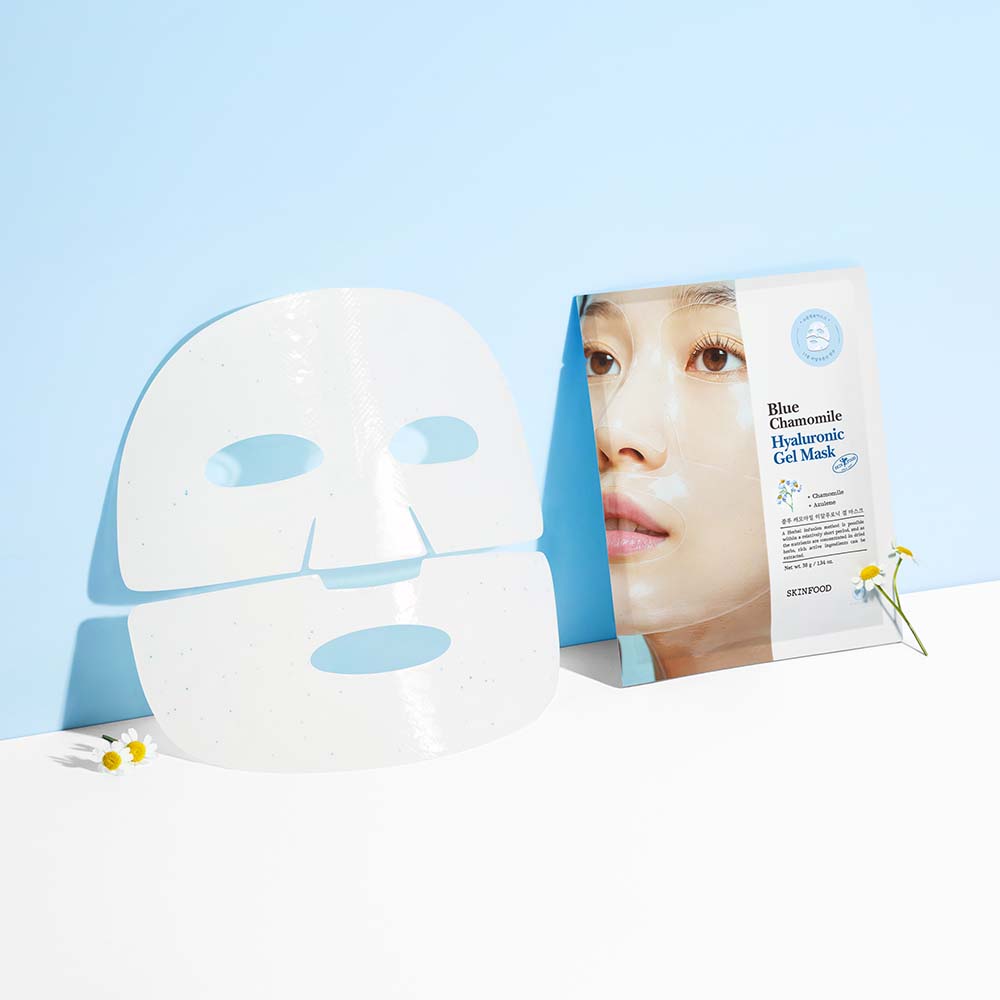 [스킨푸드][블루시트마스크5매증정] 블루 캐모마일 히알루로닉 하이드로겔 마스크팩 5매_38g - 상세 이미지 4