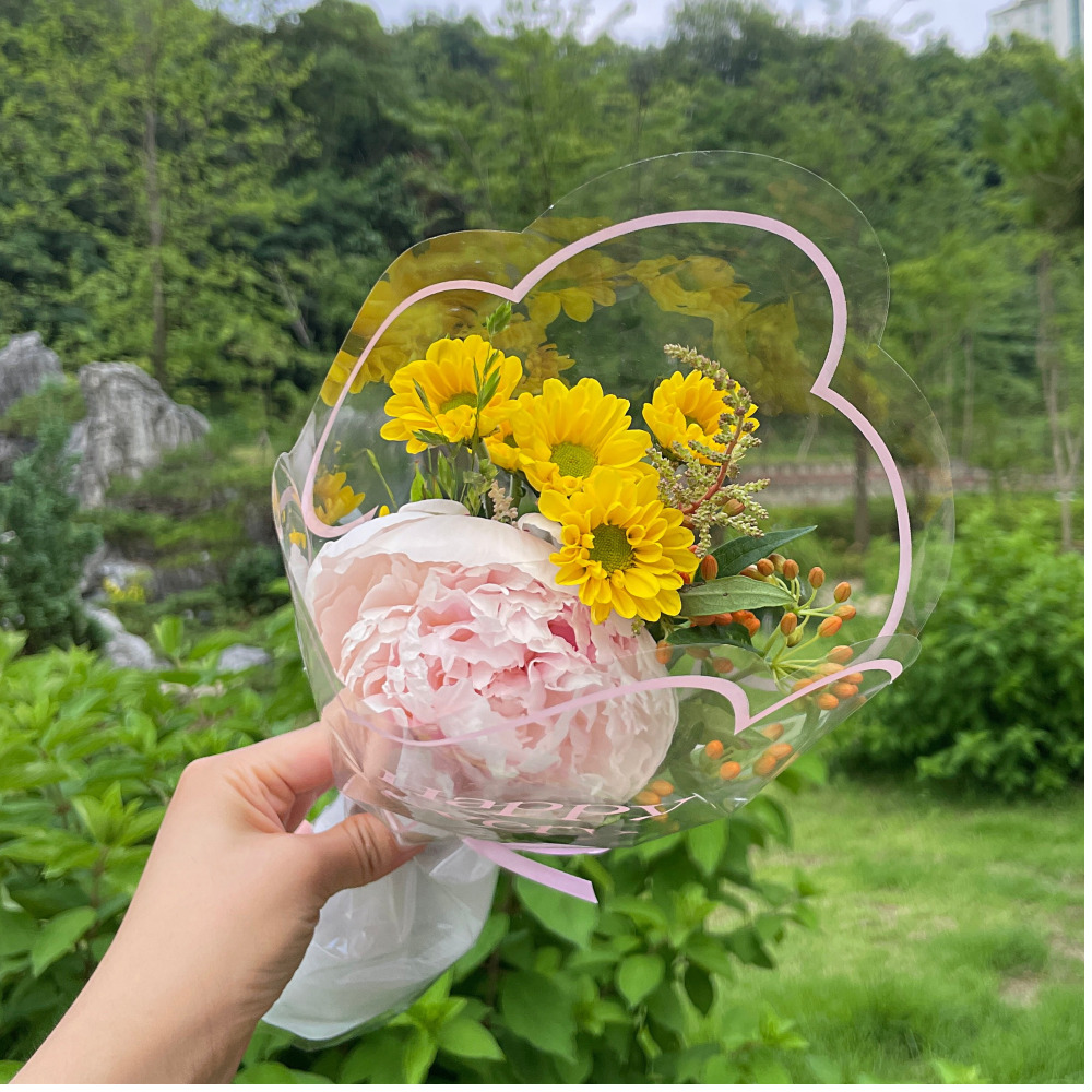 리도르 결혼기념일꽃  프로포즈 졸업식 수료식 작은 생화 작약 랜덤 꽃다발 - 상세 이미지 4