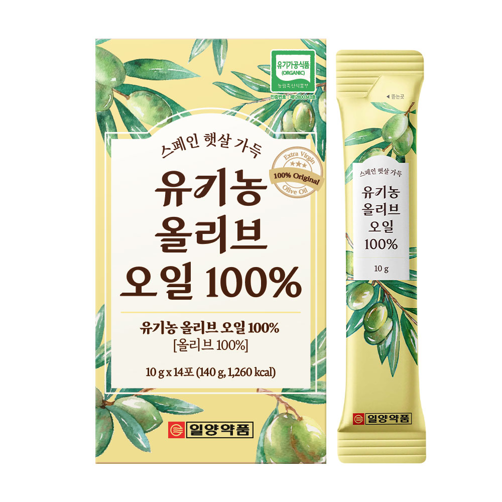 스페인 산도0.18% 피쿠알 단일품종 유기농 엑스트라버진 올리브오일 스틱 일양약품-6박스외 - 메인 이미지