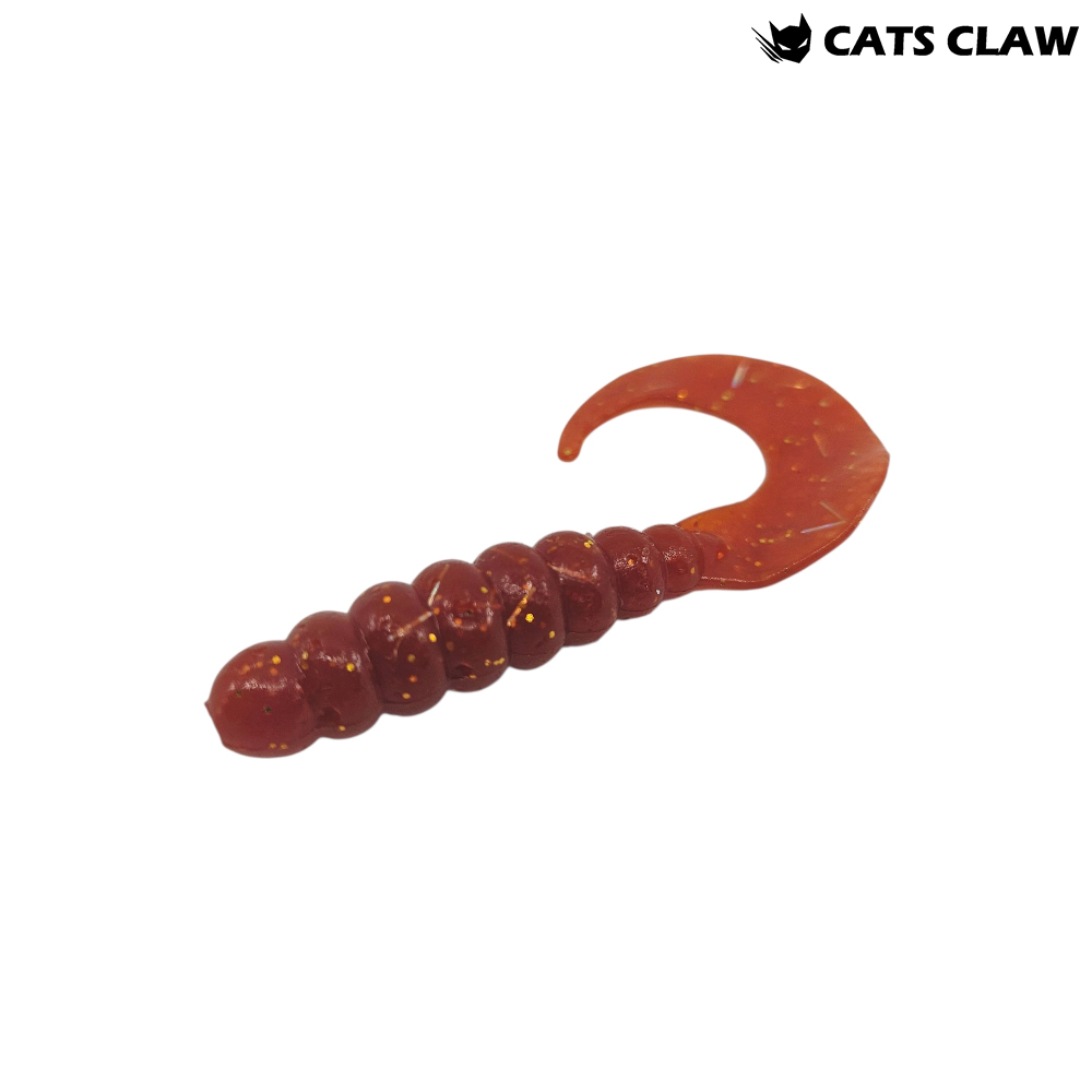 캣츠크로우 K그럽 쏘가리웜 019 모터오일 골드, 5cm(2인치) - 메인 이미지
