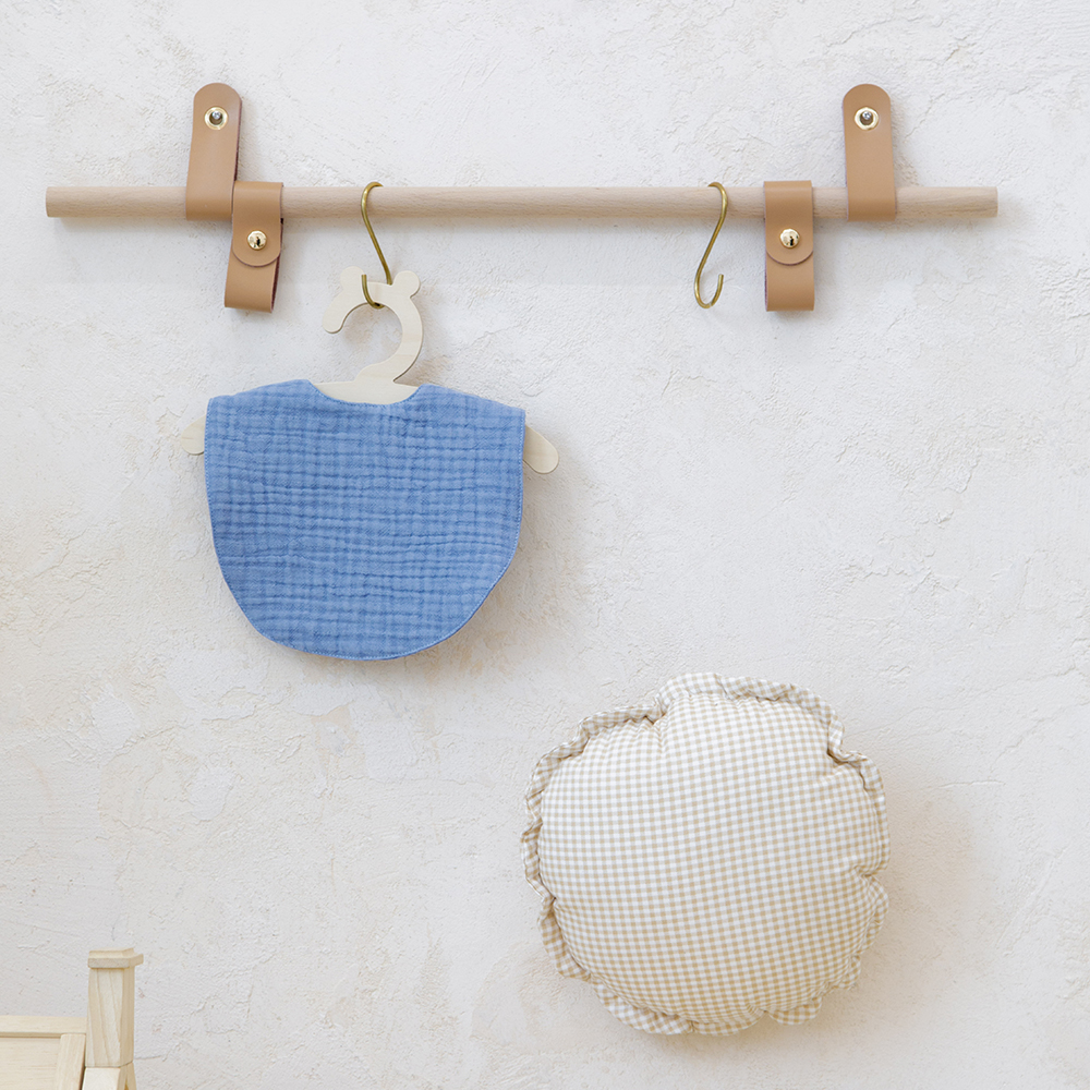 6중 요루거즈 턱받이 사계절 신생아 아기 빕 침받이 순면