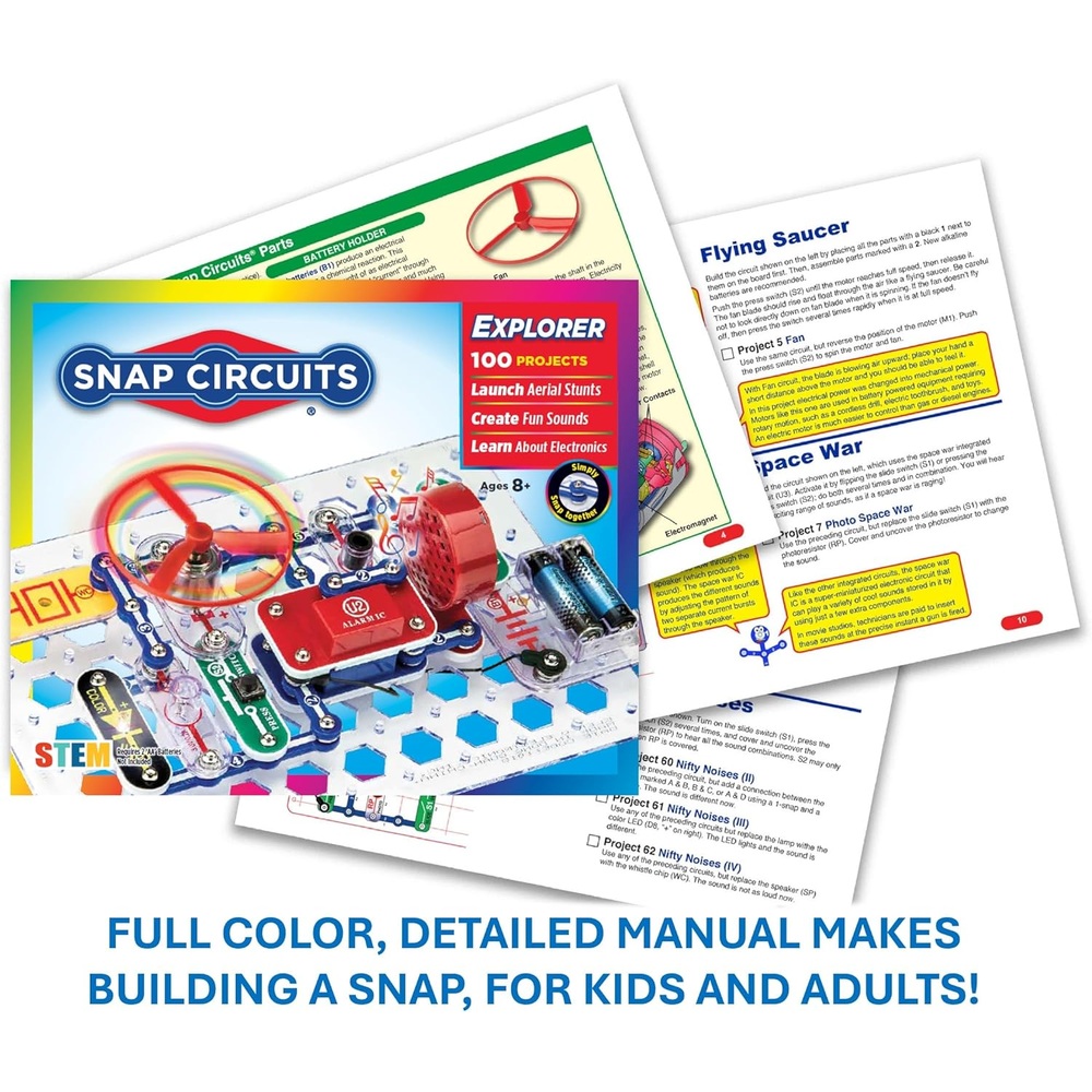 Snap Circuits Jr. SC-100 과학키트 전자회로 100개의 프로젝트 - 상세 이미지 5