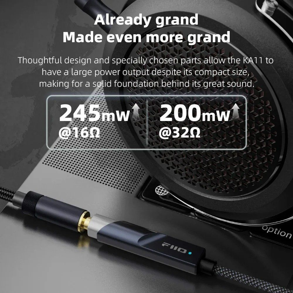 FiiO KA11 USB DAC 앰프 C타입 고음질 오디오 앰프 동글 - 상세 이미지 4