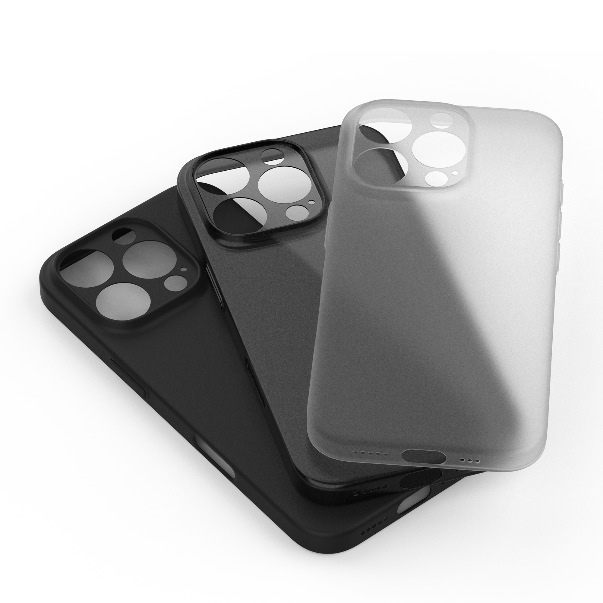 고스트핏 0.6 매트 아이폰 생폰케이스 투명 변색없는 케이스 화이트, 아이폰16 프로 - 상세 이미지 5