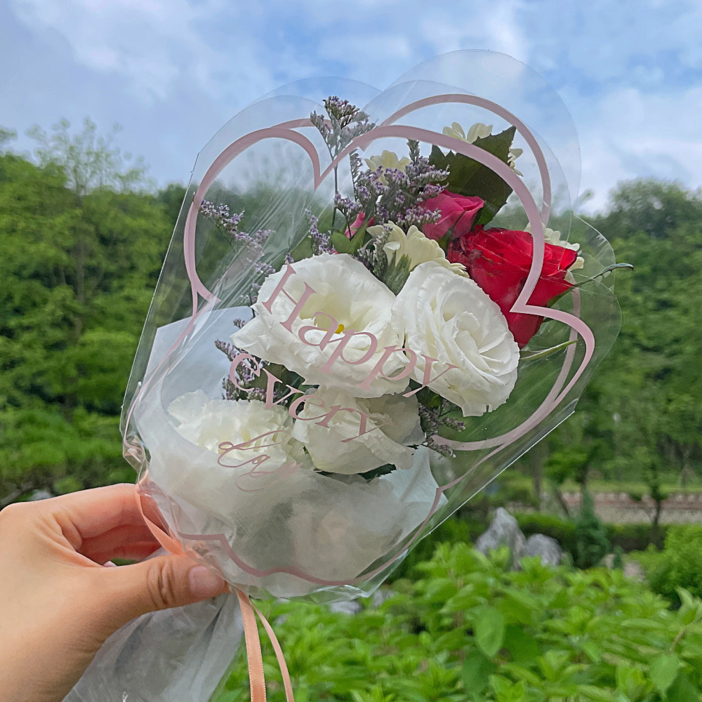 리도르 결혼기념일꽃  프로포즈 졸업식 수료식 작은 생화 작약 랜덤 꽃다발 - 상세 이미지 5