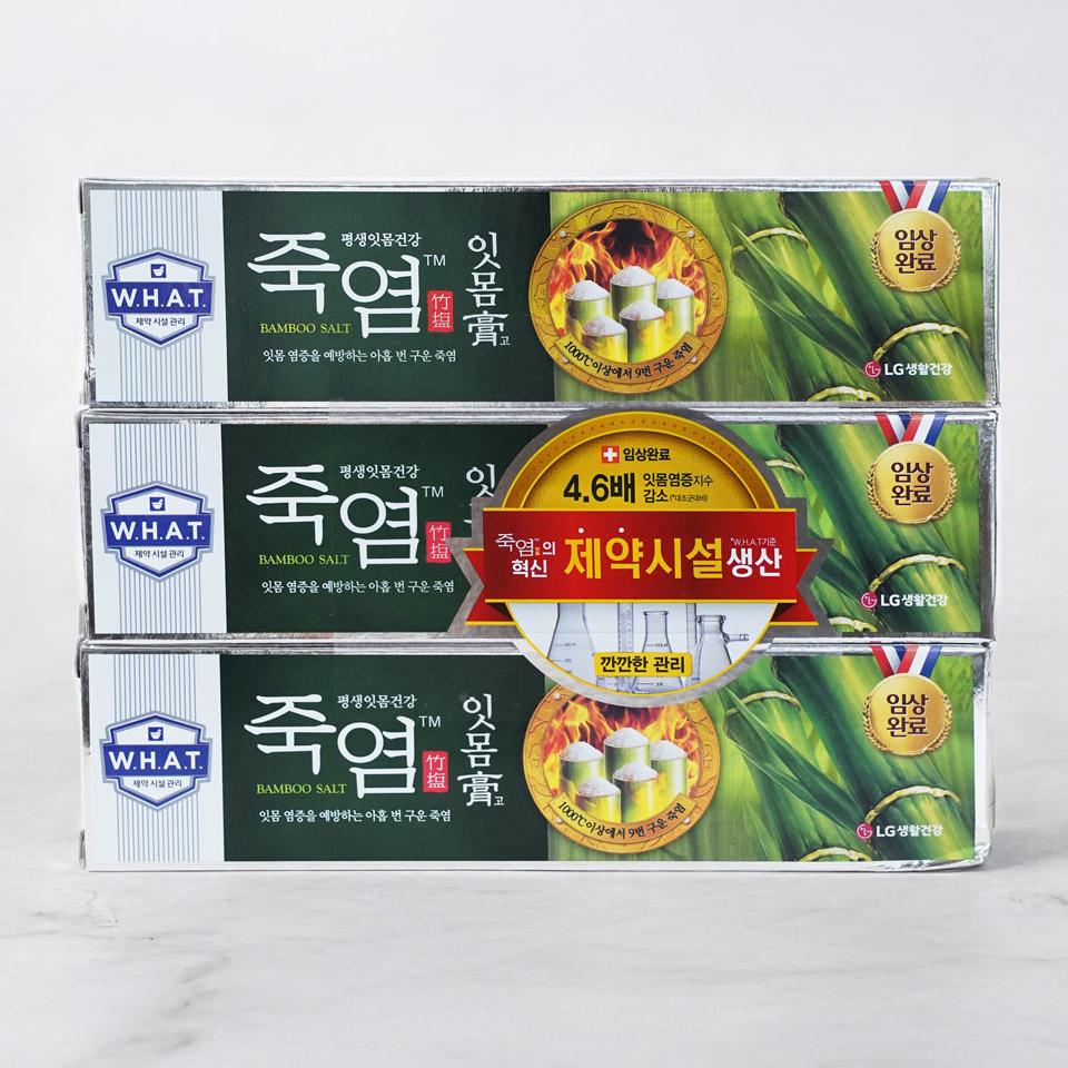 메가마트 LG 죽염 은강고 잇몸고 치약  120gx3개 - 상품 이미지