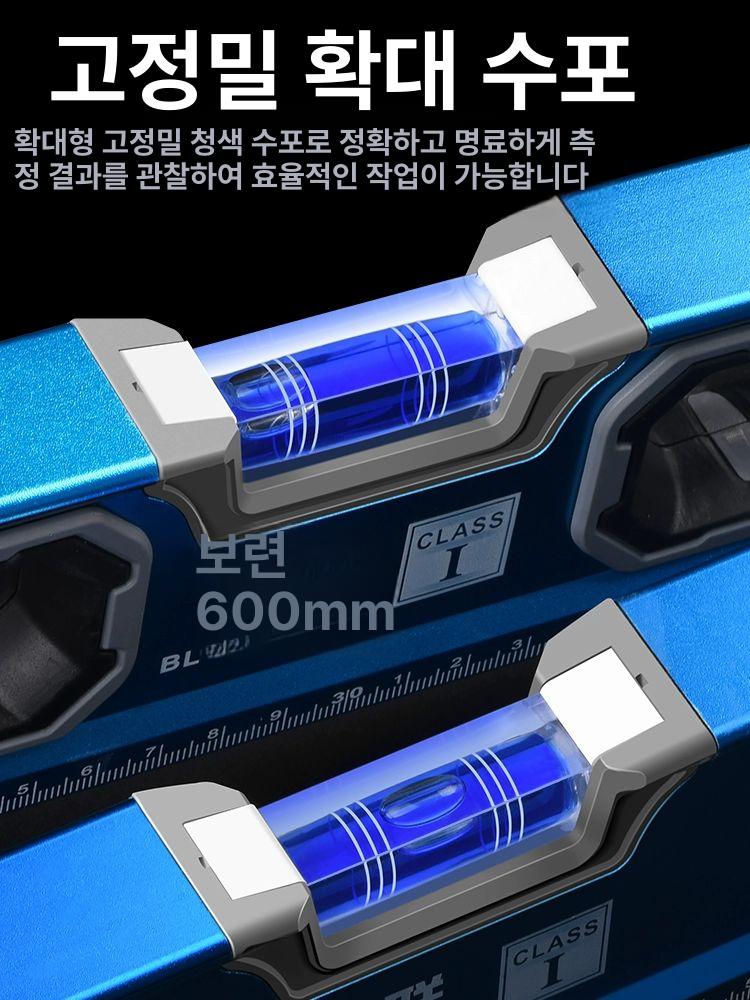 후지야 쿠로킨 산업용 강력 자석 알루미늄 수평기 미니형 자석 수평자 - 상세 이미지 3