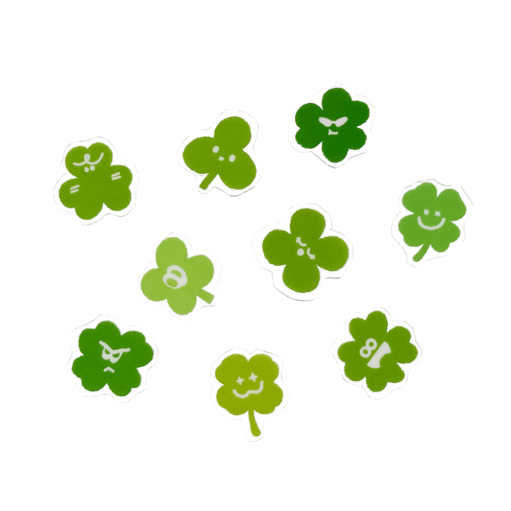 UV스티커 판박이 스티커-럭키피플신드롬