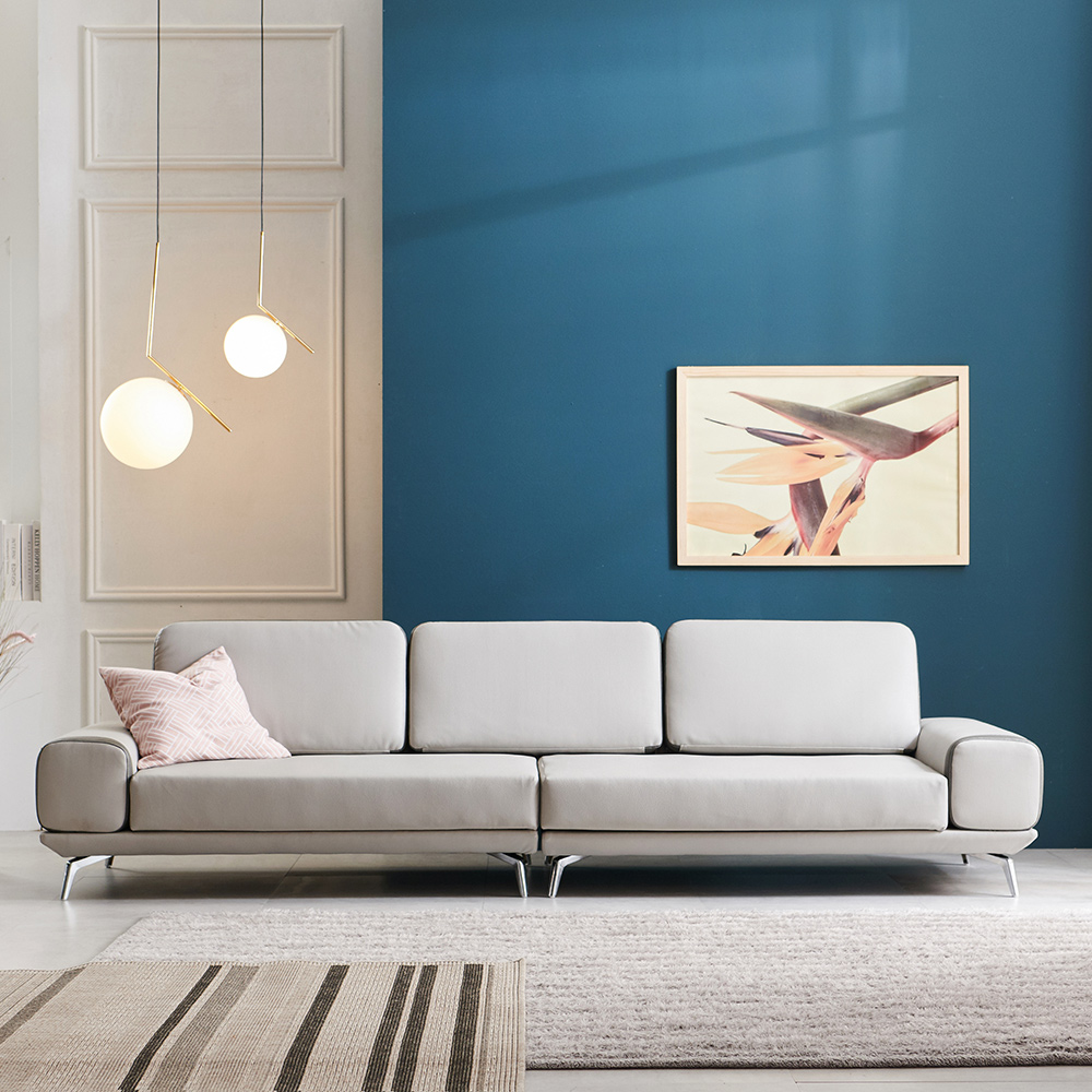 동서가구 디트론 가죽 4인소파 DF921658-1