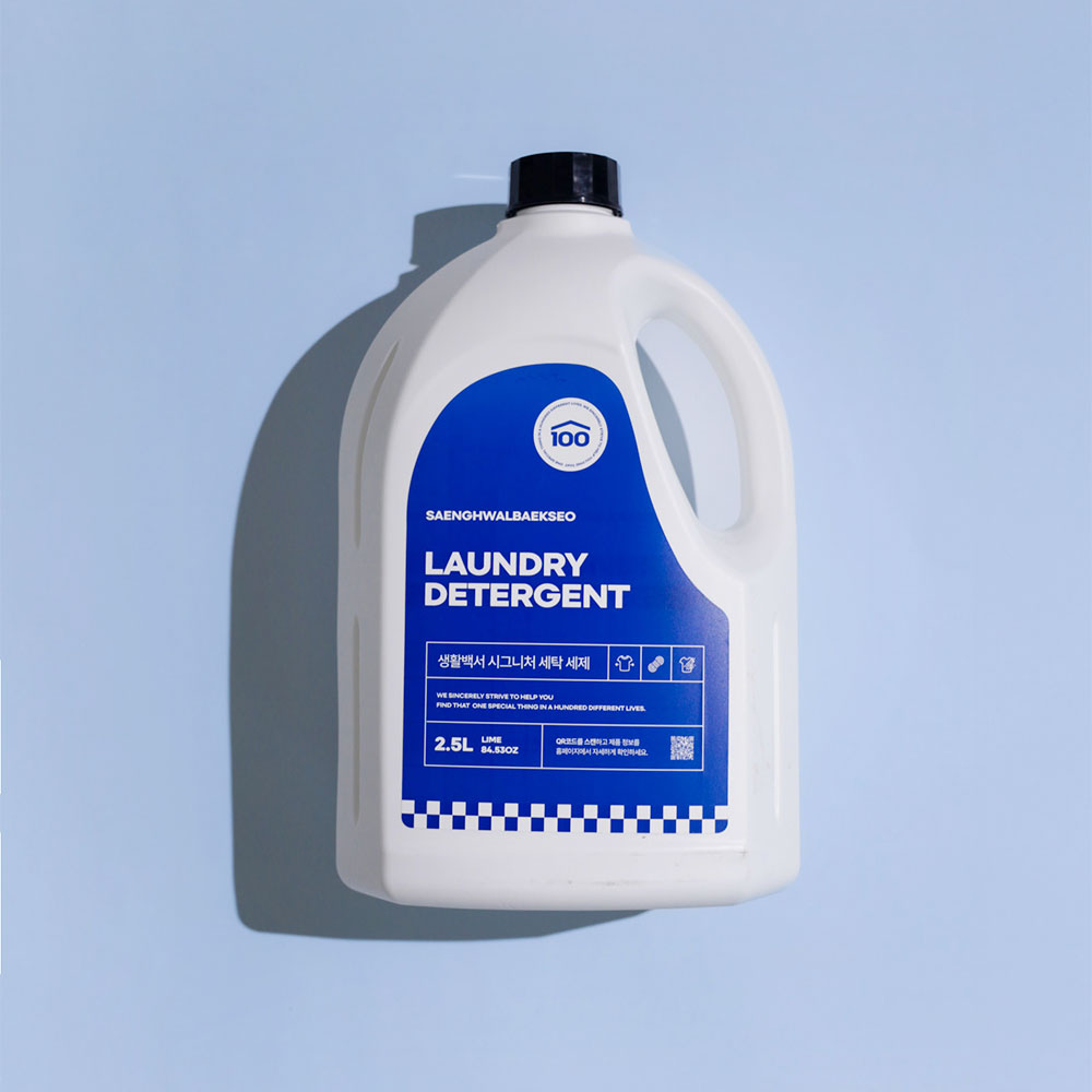 생활백서 중성세제 아기 세탁세제 액체세제 드럼용 일반용 대용량 2개입