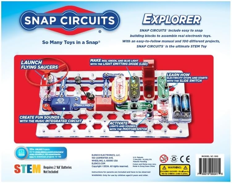 Snap Circuits Jr. SC-100 과학키트 전자회로 100개의 프로젝트 - 상세 이미지 2