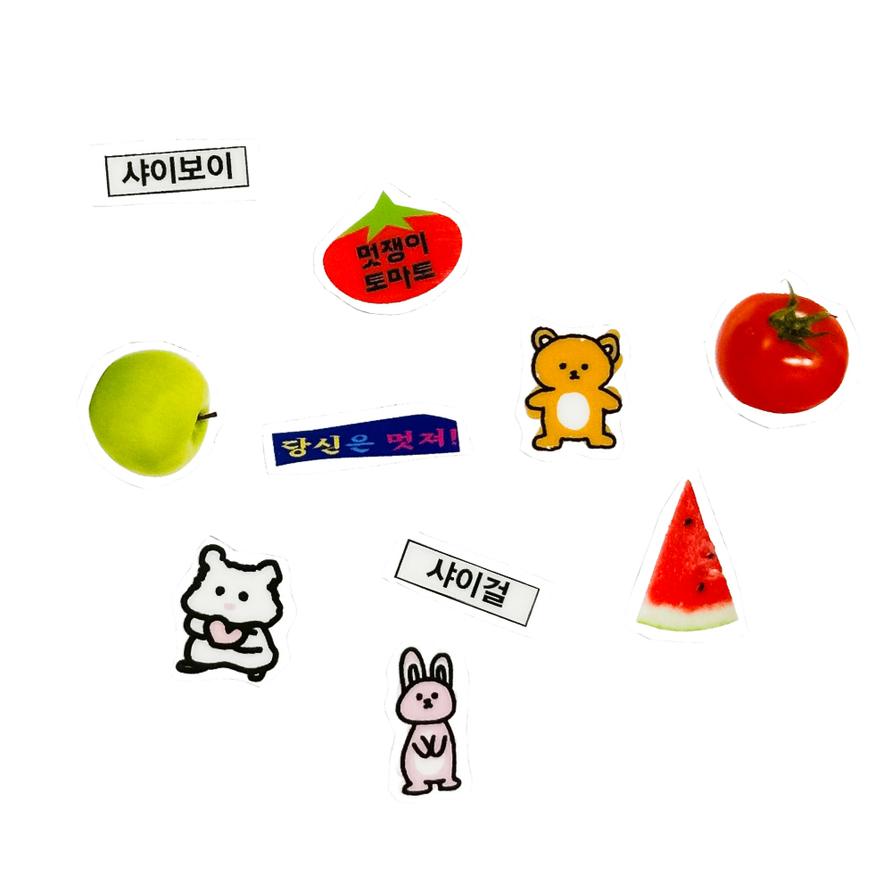 UV스티커 판박이 스티커-이모지
