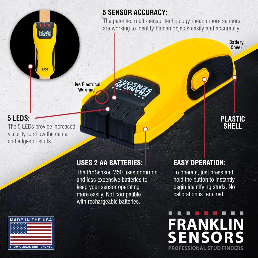 Franklin Sensors 프랭클린 센서 스터드 탐지기 M50 이미지 6
