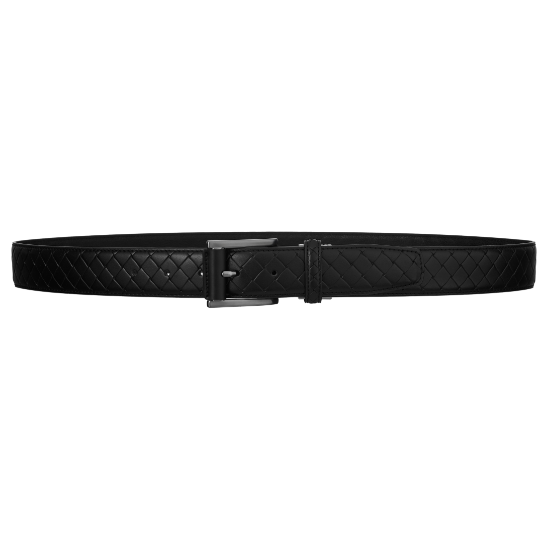 남성 소가죽 32mm 34mm 격자무늬 가죽 벨트 2 type