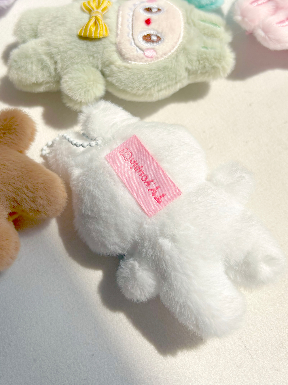 리본 라부부 키링 토끼 인형 백참 가방 악세사리 - 상세 이미지 5