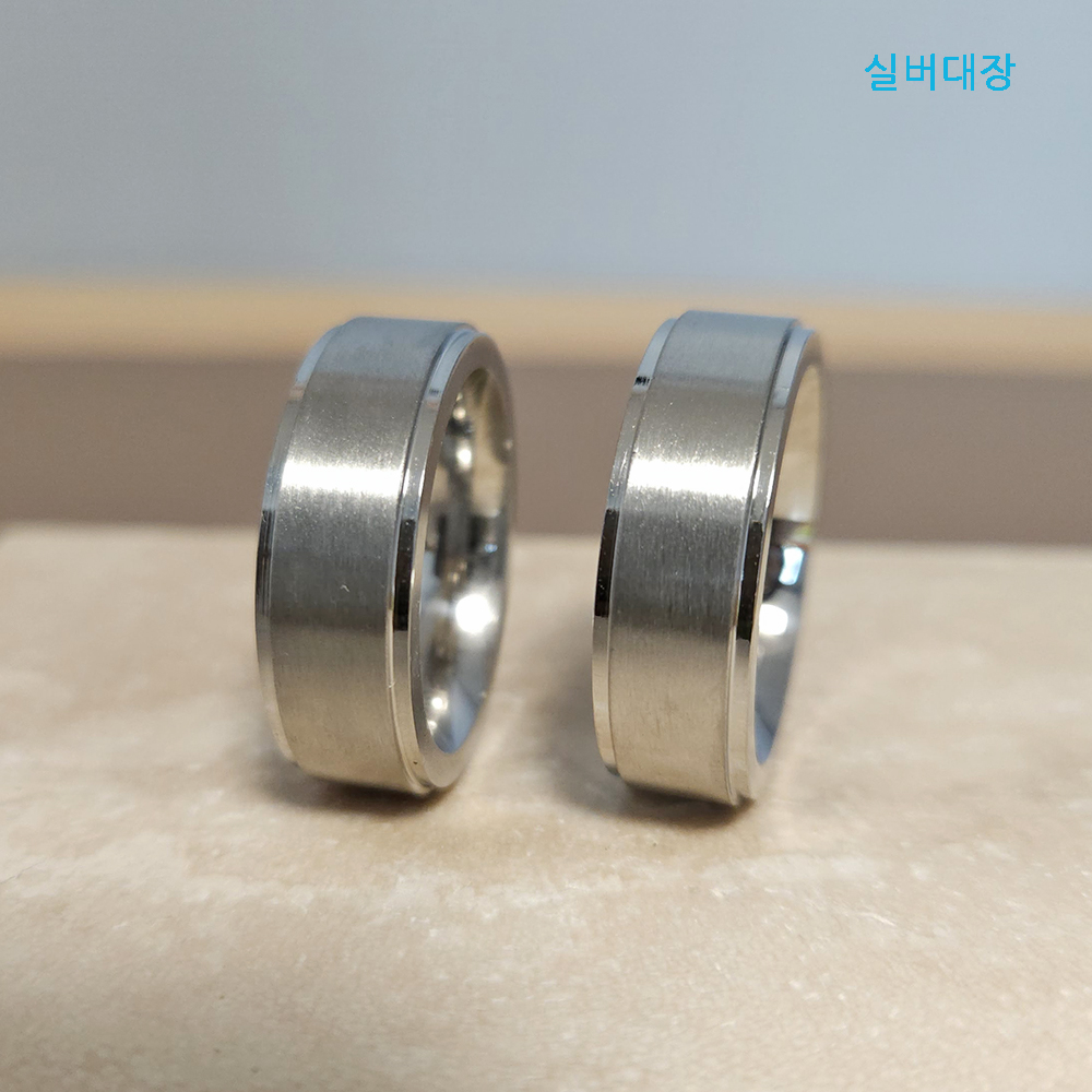 써지컬 스틸 볼드 묵직한 남성 패션 선물 링 민자 반지 - 상세 이미지 4